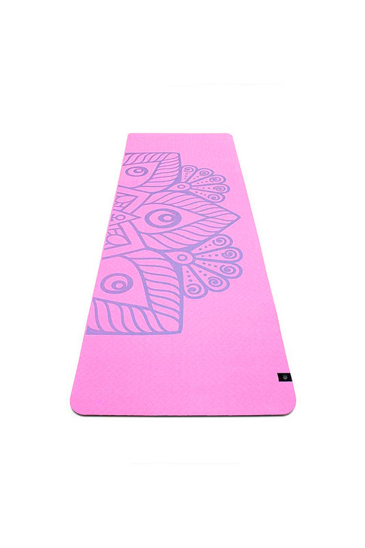 Tapete / Mat de Yoga Lite Morado Con Mandala