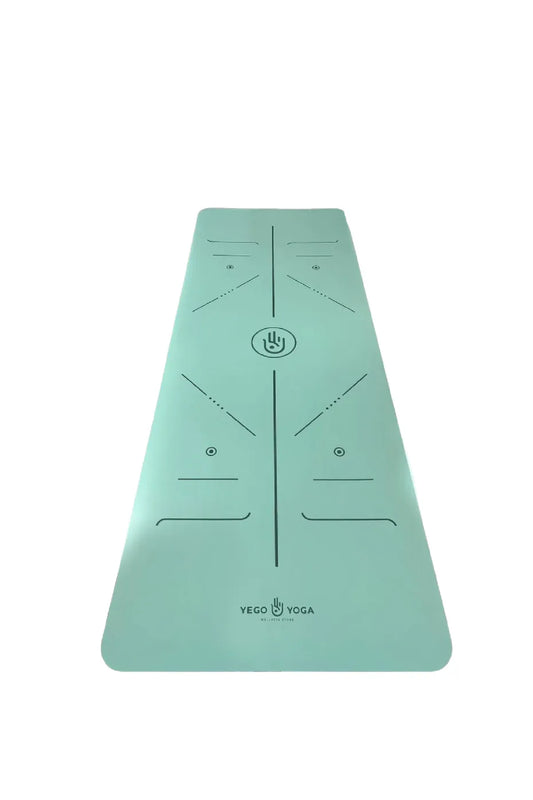 Tapete / Mat de Yoga con Alineación Menta