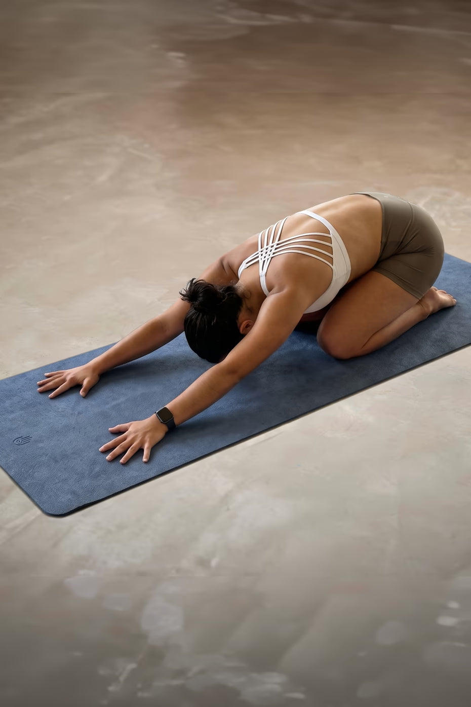 Tapete de Yoga y Pilates Fibra de Coco Color Denim