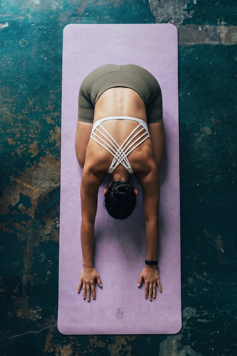 Tapete de Yoga y Pilates Fibra de Coco Color Lavanda