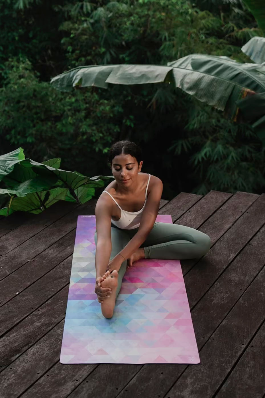 Tapete / Mat de Yoga Rosa Multicolor