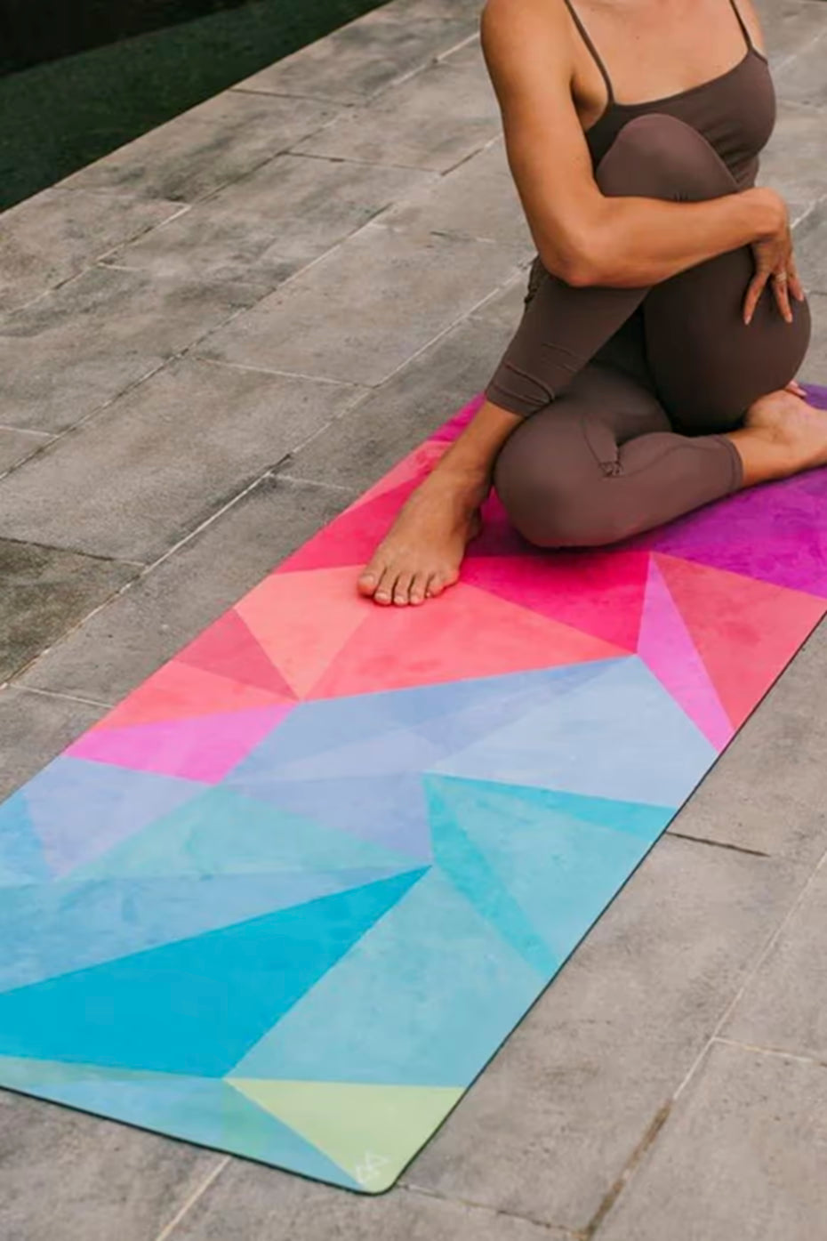 Tapete / Mat de Yoga Multicolor Geométrico