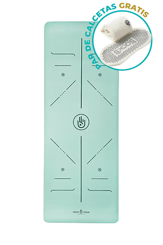 Tapete / Mat de Yoga con Alineación Menta