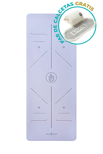 Tapete / Mat de Yoga con Alineación Lavanda