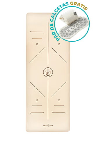 Tapete / Mat de Yoga con Alineación Arena
