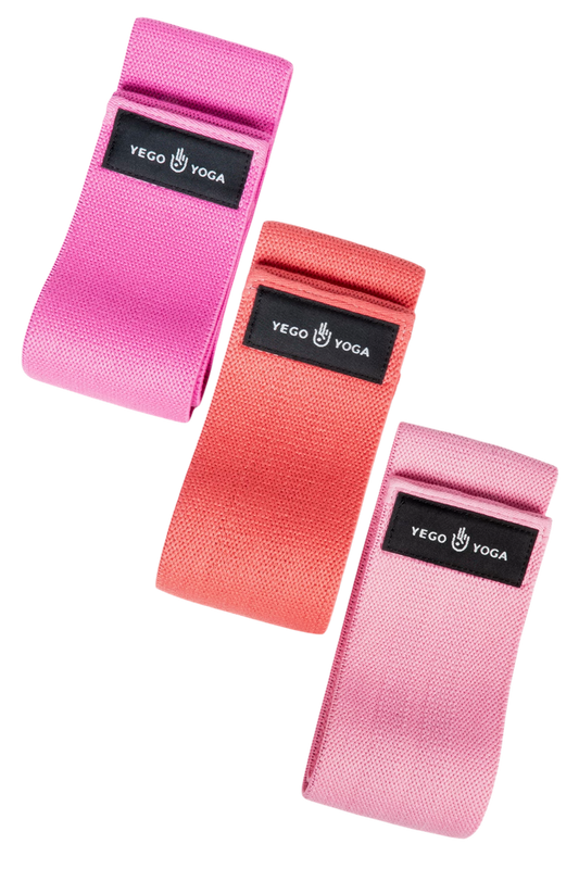 Bandas de Resistencia Rosa Set de 3 pzas