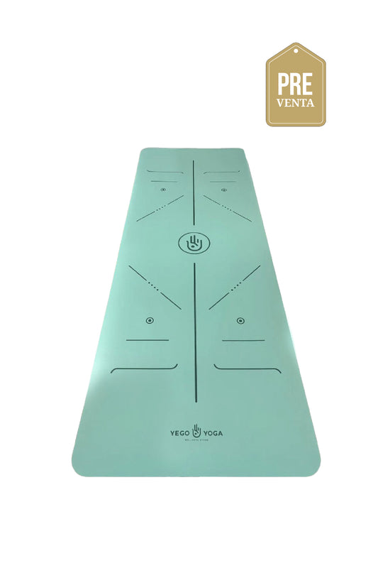 Tapete / Mat de Yoga con Alineación Menta