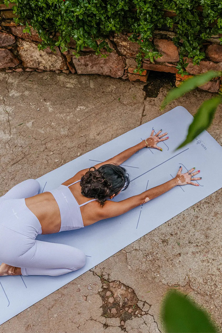 Tapete / Mat de Yoga con Alineación Lavanda