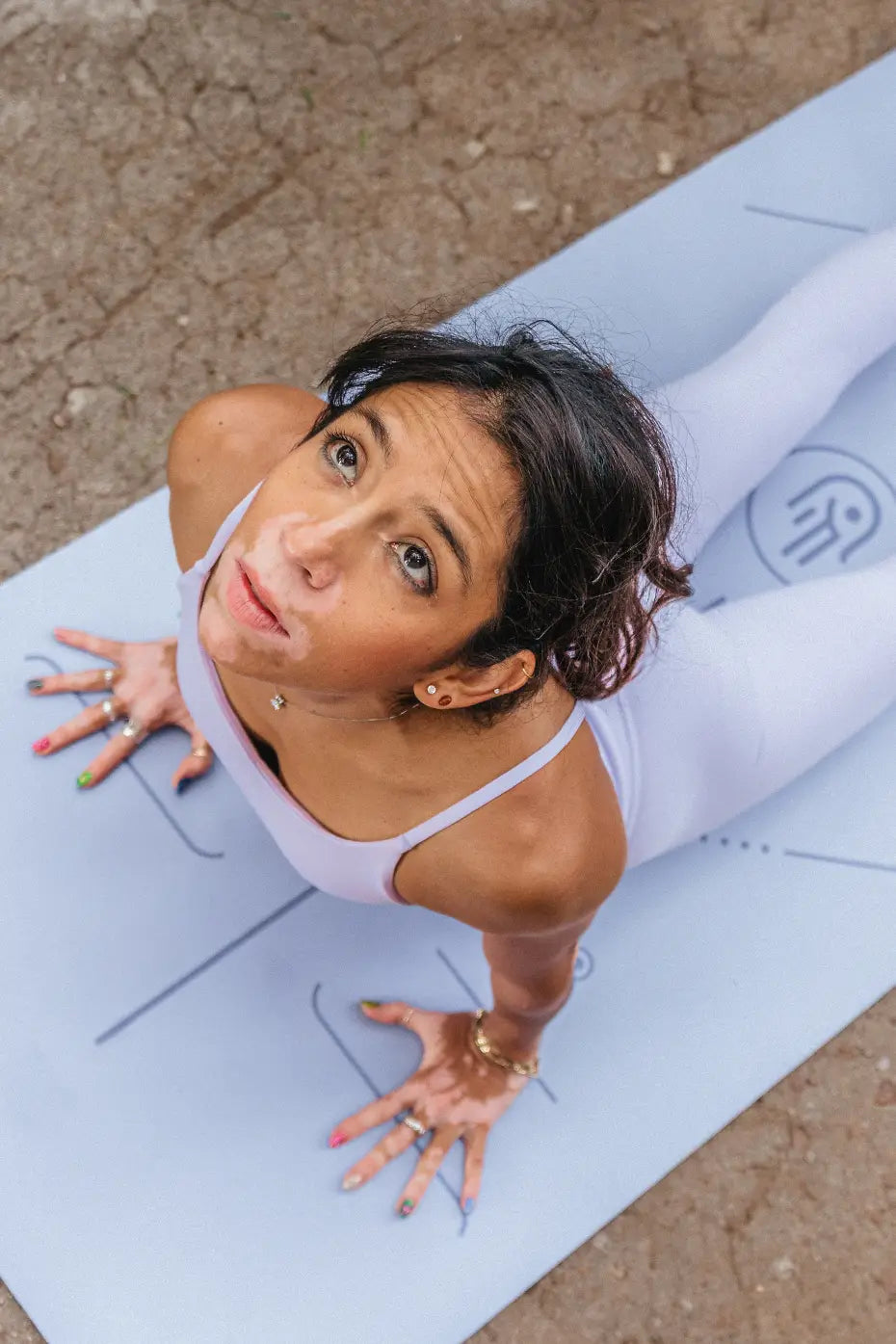 Tapete / Mat de Yoga con Alineación Lavanda