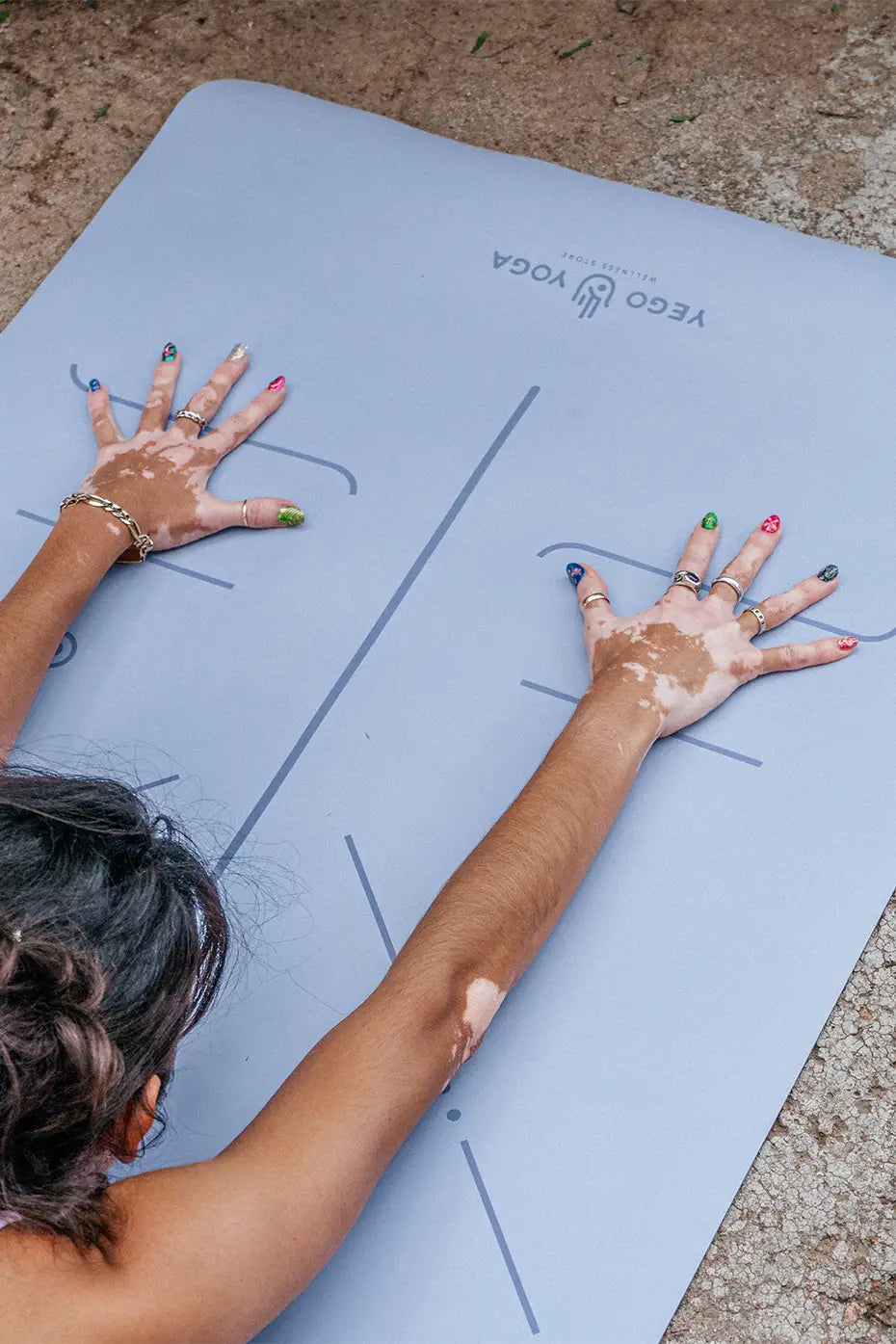 Tapete / Mat de Yoga con Alineación Lavanda