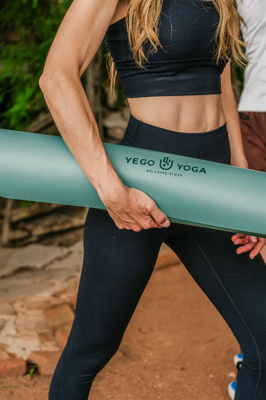 Tapete / Mat de Yoga con Alineación Menta