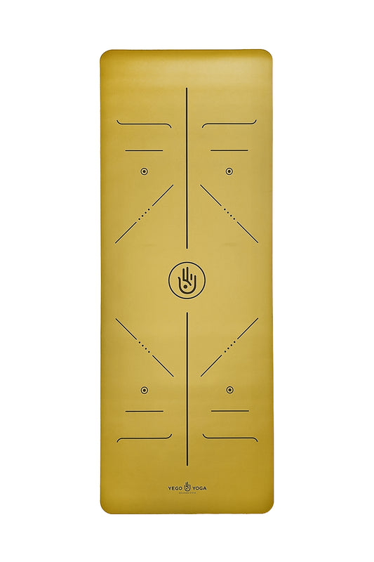 Tapete / Mat de Yoga con Alineación Bronce