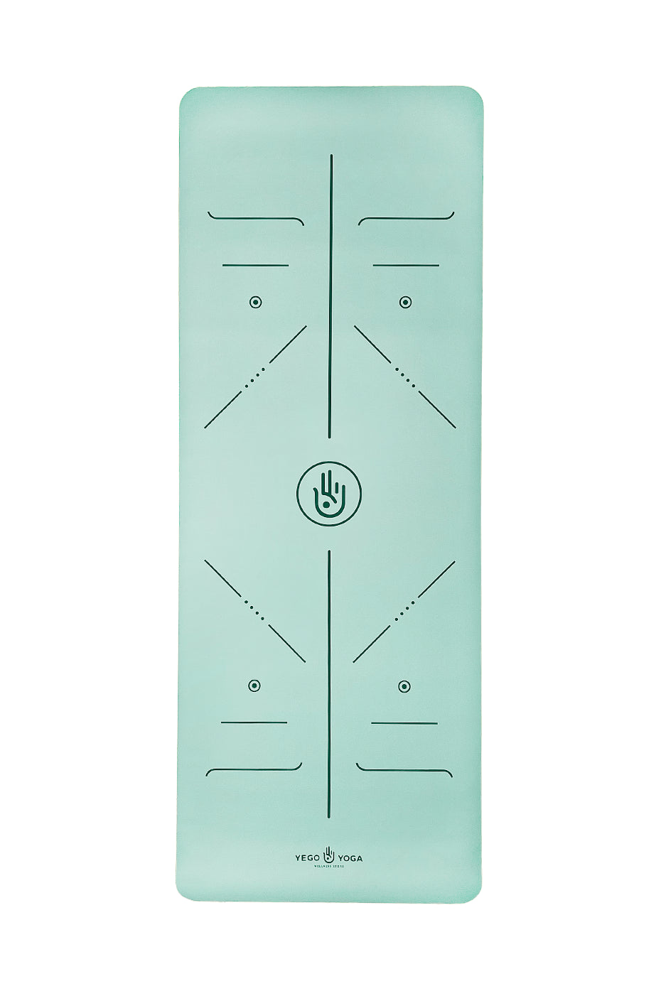 Tapete / Mat de Yoga con Alineación Menta