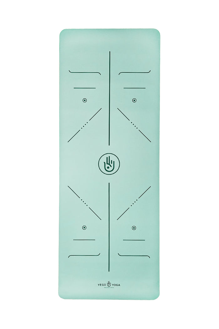 Tapete / Mat de Yoga con Alineación Menta
