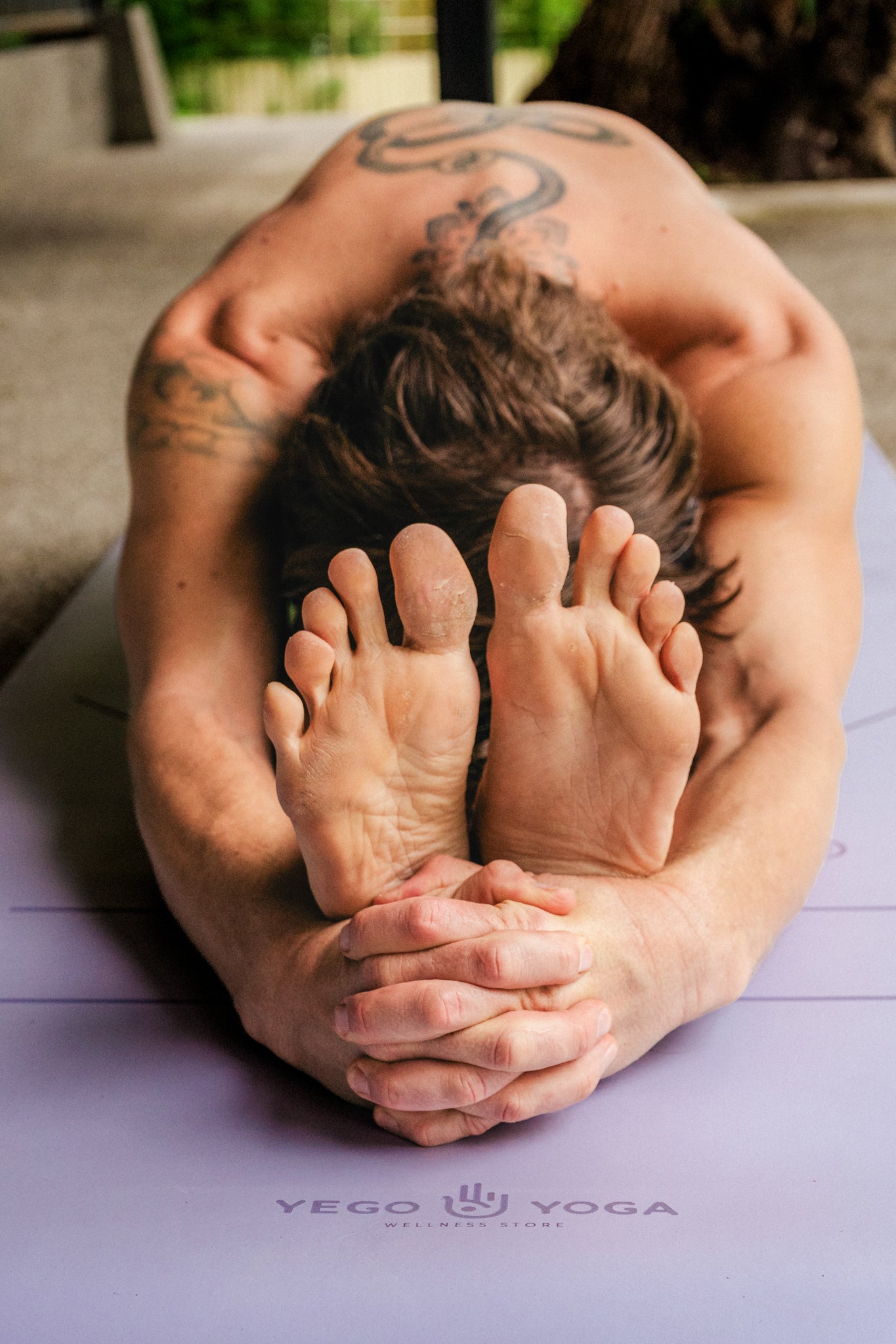 Tapete / Mat de Yoga con Alineación Lavanda