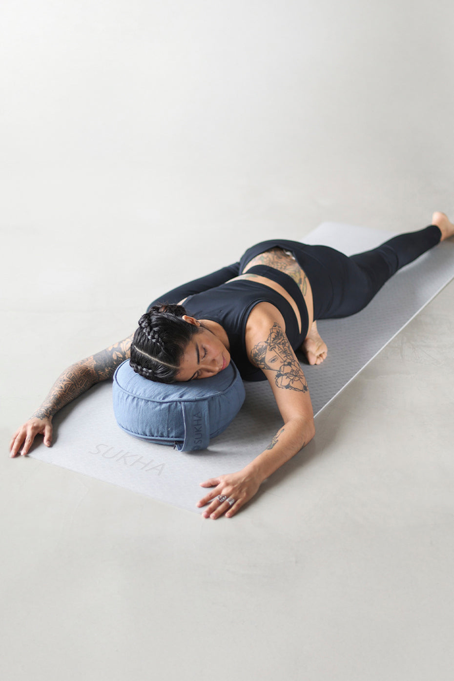 Zafu para Yoga Azul Sukha