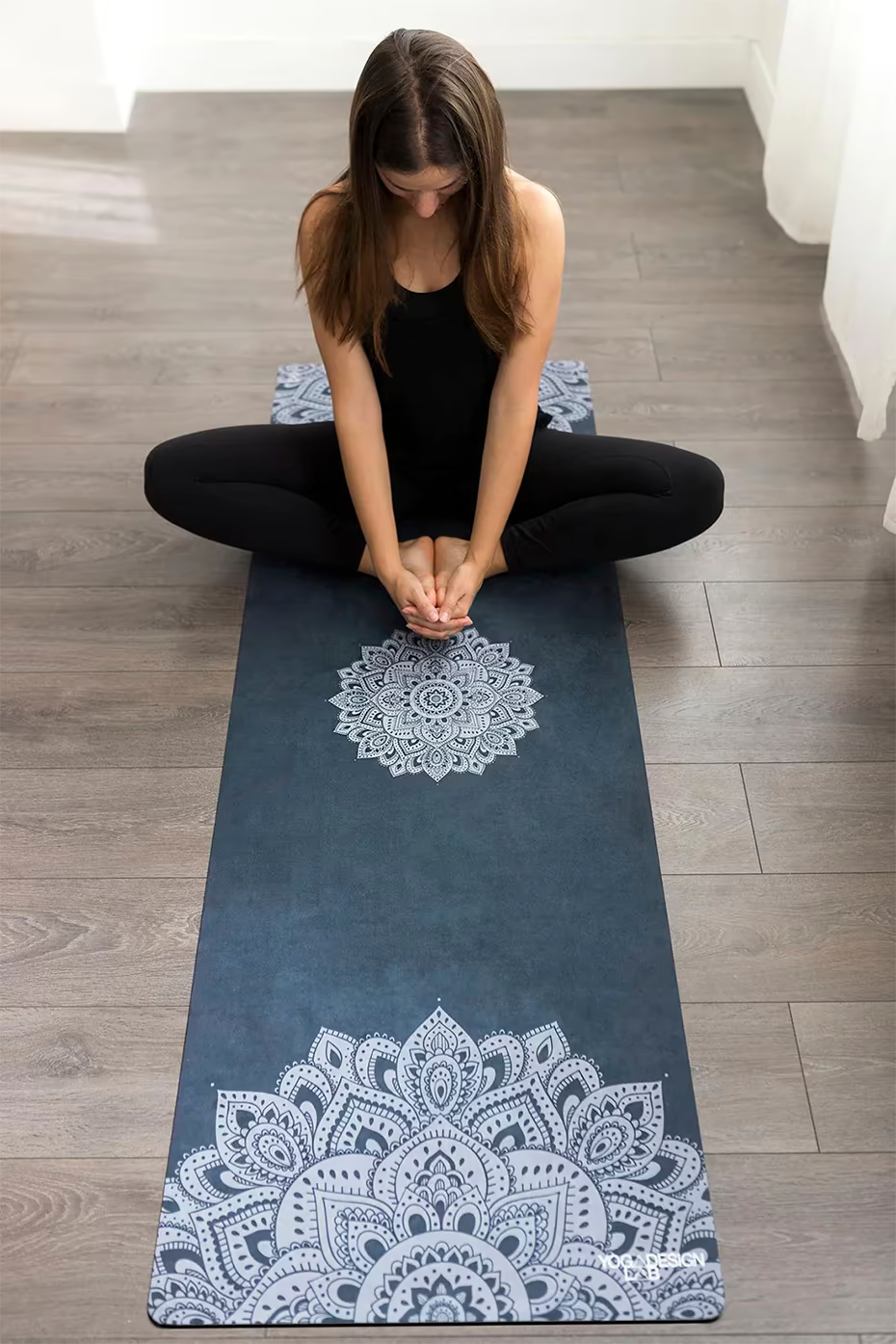 Tapete / Mat de Yoga Azul Marino con Mandala