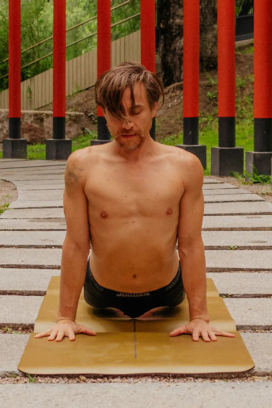 Tapete / Mat de Yoga con Alineación Bronce