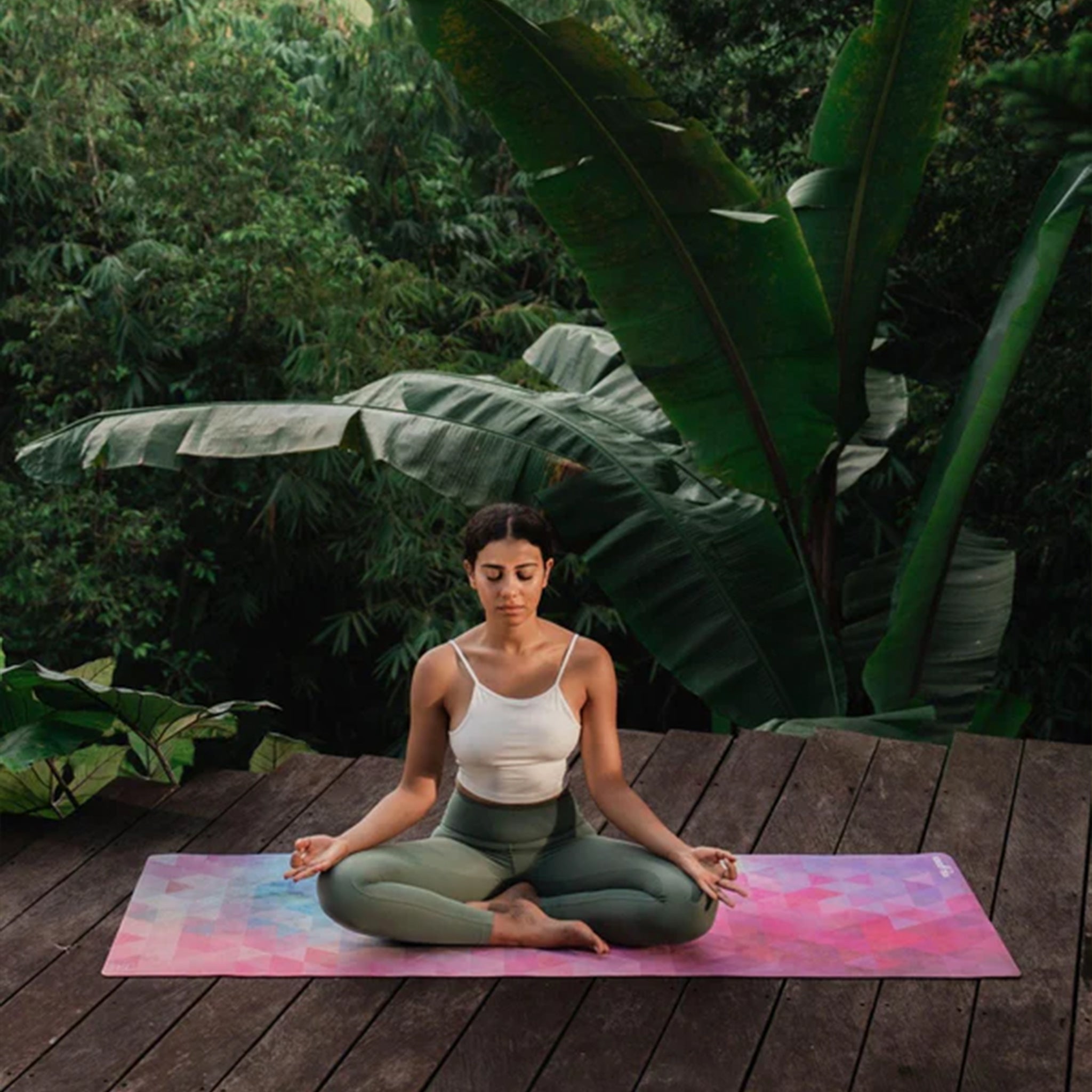 Tapete / Mat de Yoga Rosa Multicolor